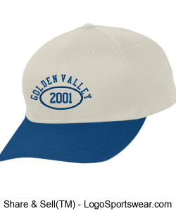 Augusta Youth Cotton Twill Low-Profile Cap Design Zoom